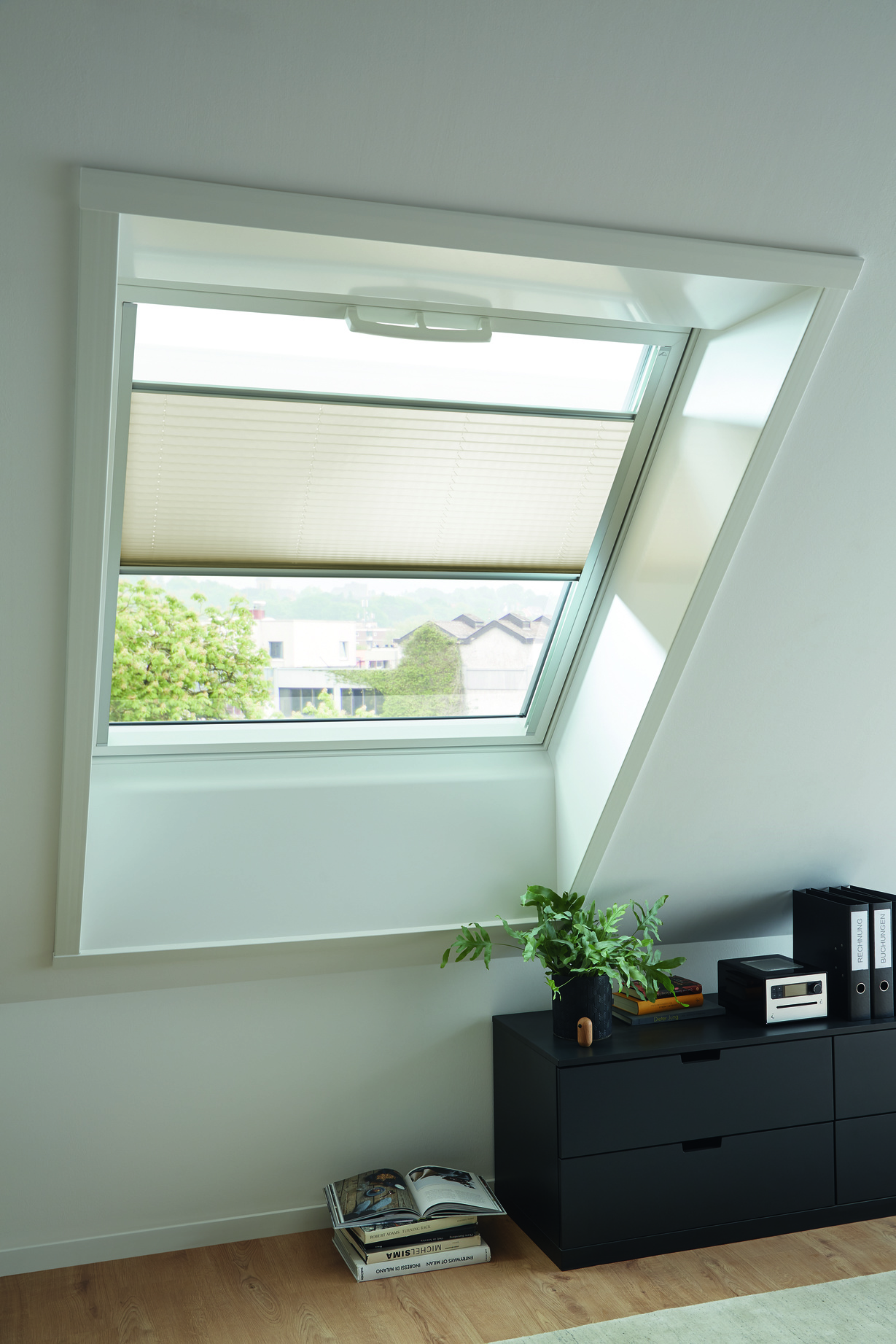 Fenster, Pflanze, Architektur, Gebäude, Dachfenster