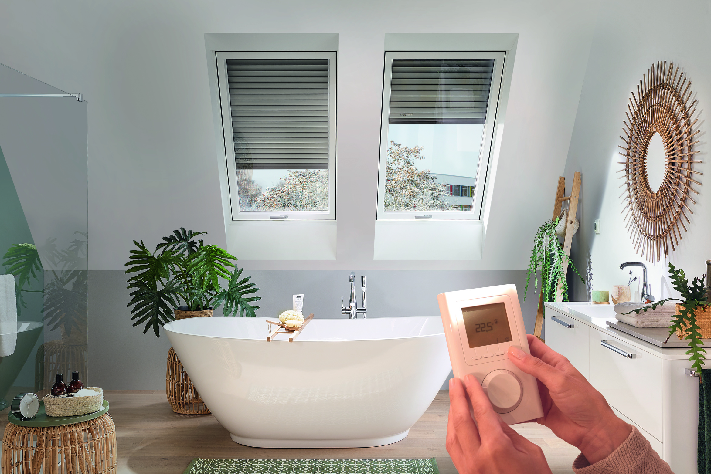 Baden, Dekoration für Zuhause, Badewanne, Wanne, Innenarchitektur