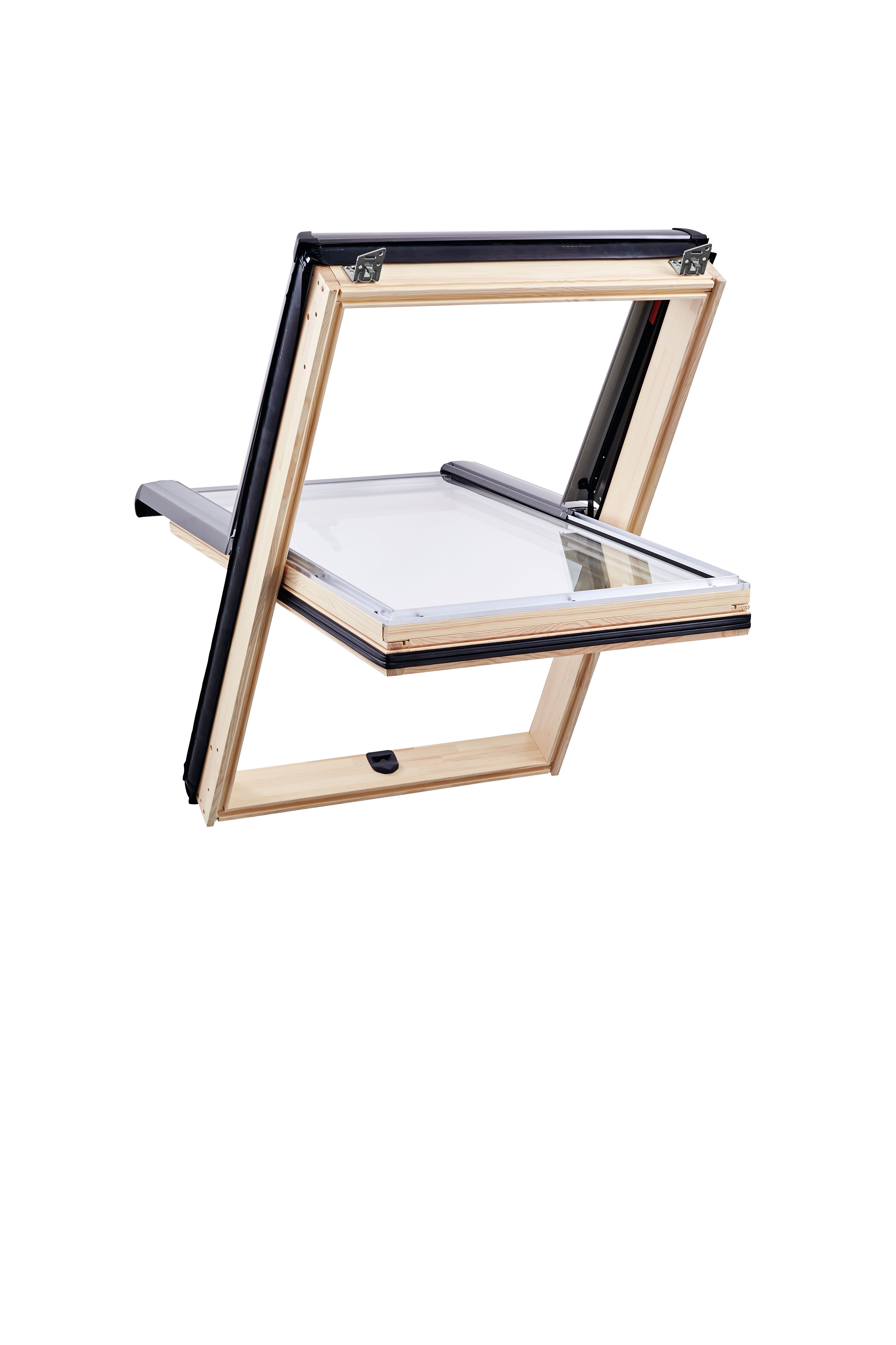 Dachfenster, Lichtschacht, Kunststoffrahmen, Glasfenster, Kippfenster