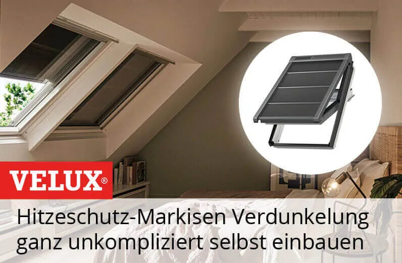 Einbauanleitung für die VELUX INTEGRA Hitzeschutz-Markise Verdunkelung