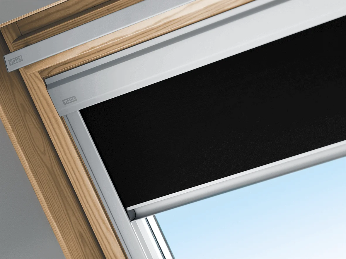 VELUX Classic Verdunkelungsrollo DBL C02 4249 Schwarz,Schiene alu PG:S-DBLC024249 VELUX Classic Verdunkelungsrollo DBL C02 4249 Schwarz,Schiene alu PG:S-DBLC024249